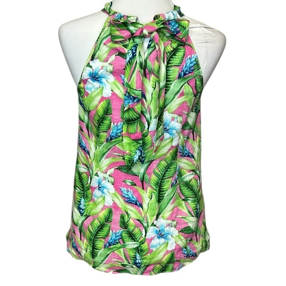 Tommy Bahama Tulum Blooms Halter Top - Picture 4 of 5
